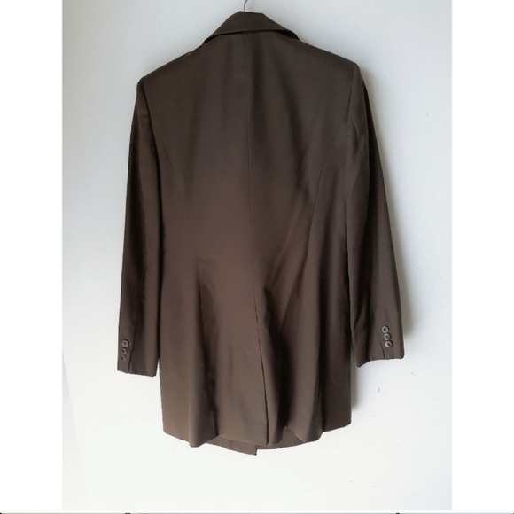 Vintage Barry Bricken 2 Piece Suit Skirt Set Size 4 Brown - Picture 3 of 10